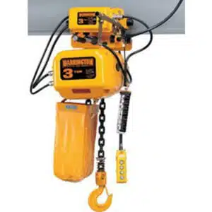 Harrington NER Electric Chain Hoist with Motorized Trolley at Freeland Hoist & Crane, Inc.