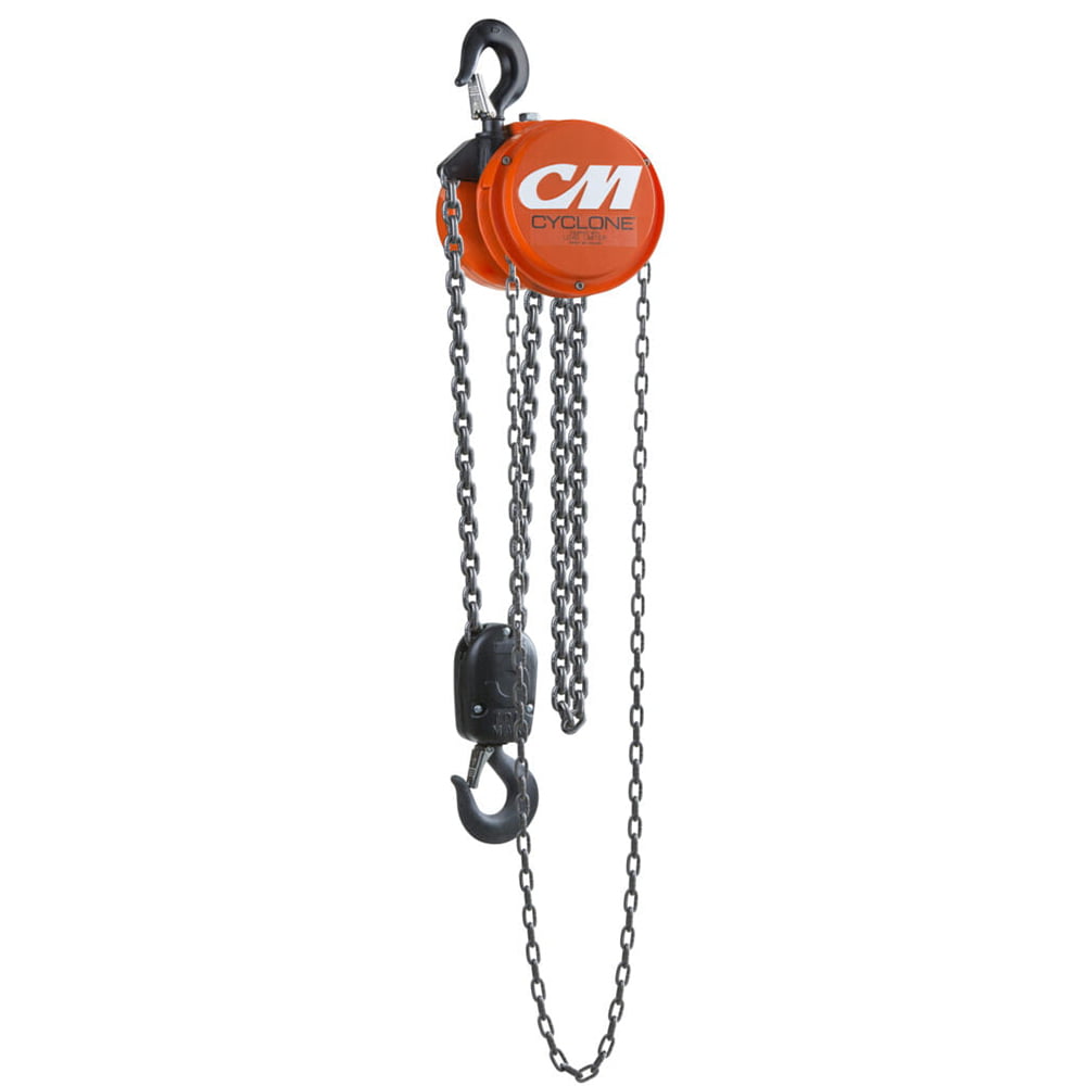 CM Cyclone Hand Chain Hoist with Swivel Hook Suspension- 6 Ton