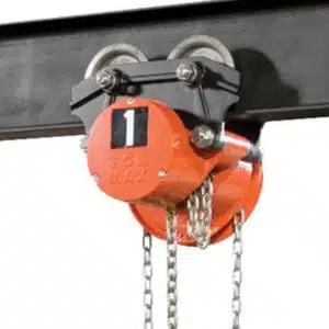 CM Cyclone Low Headroom Geared Type Trolley Hoist